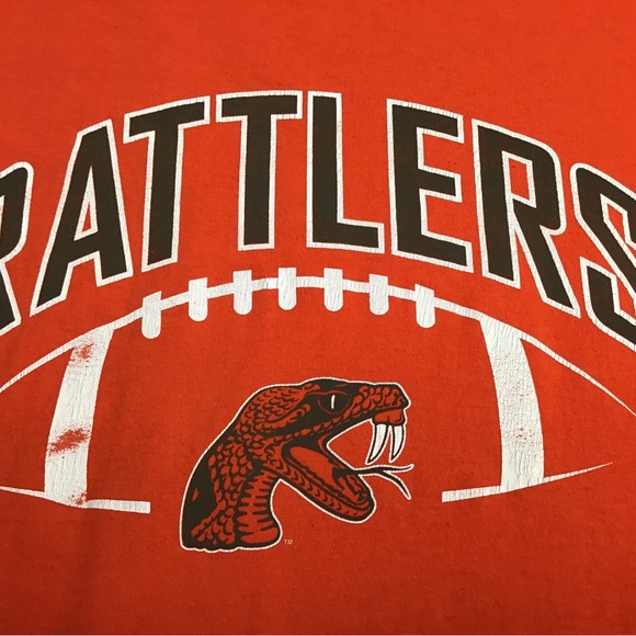 FAMU Florida A&M University NCAA Men’s Orange Short Sleeved T-shirt Size Large - Picture 2 of 5